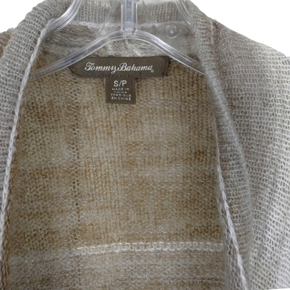 Tommy Bahama Wm Long Slv Waterfall Open Knit Cardigan - Picture 4 of 5